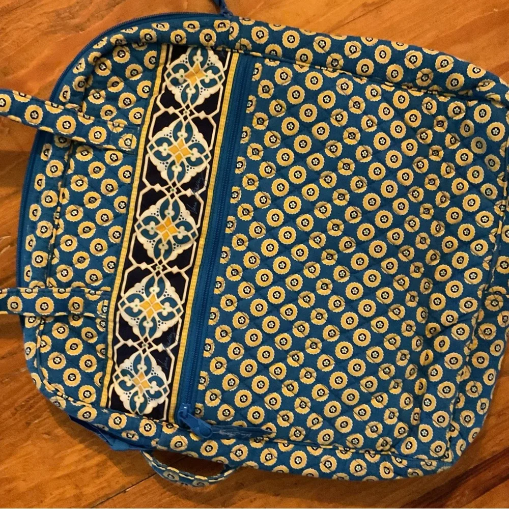 Vera Bradley English Meadow Quilted Laptop Tote Bag Work Travel Carrier
